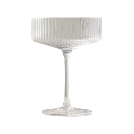 Etched Coupe Glass