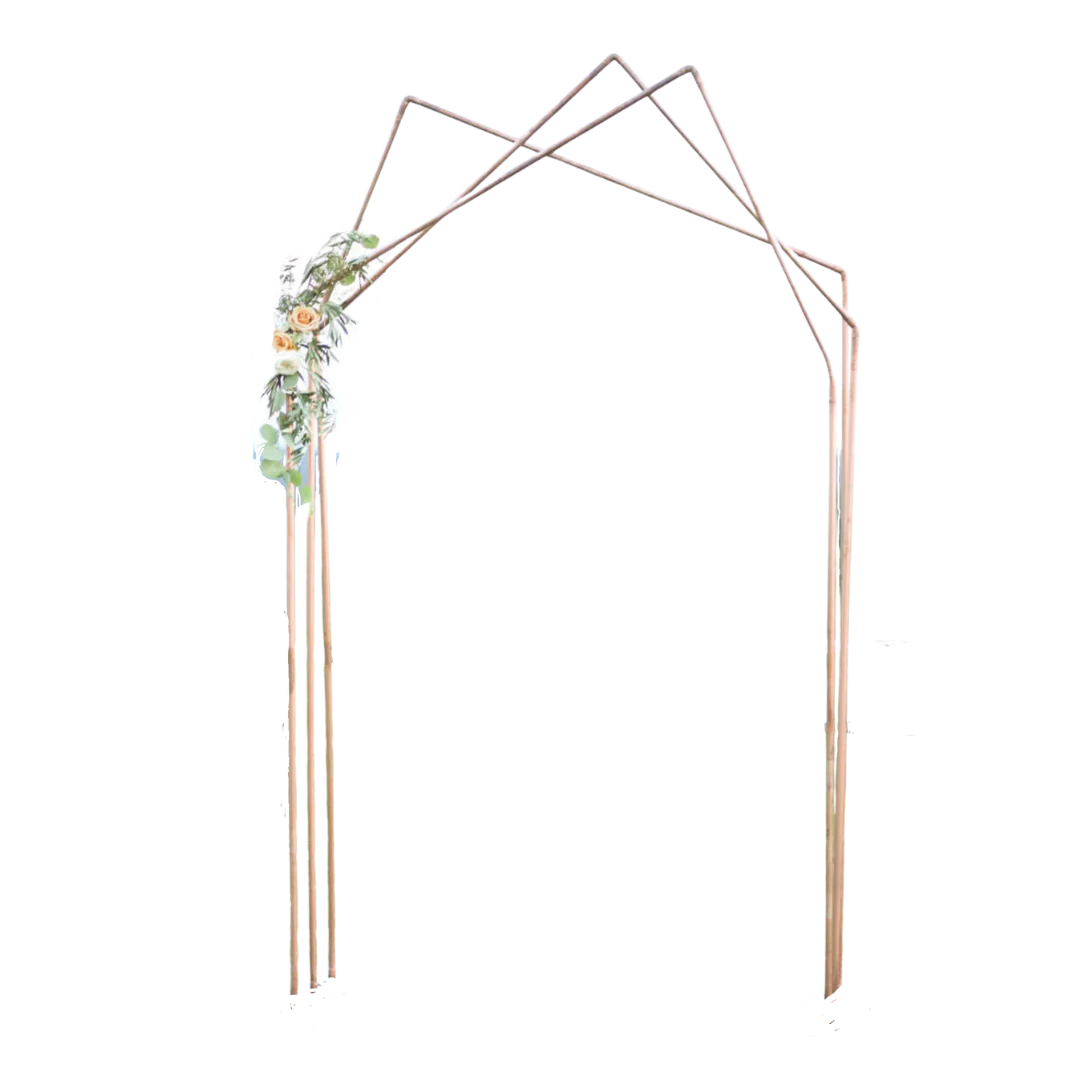 Asymmetrical Copper Pipe Arch