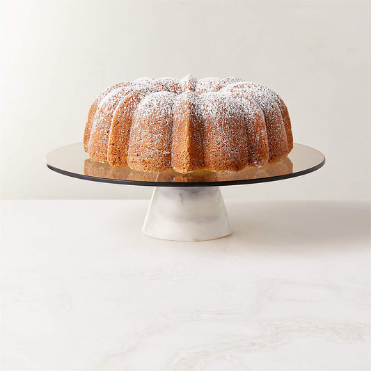 Glass and Onyx Cake Stand
