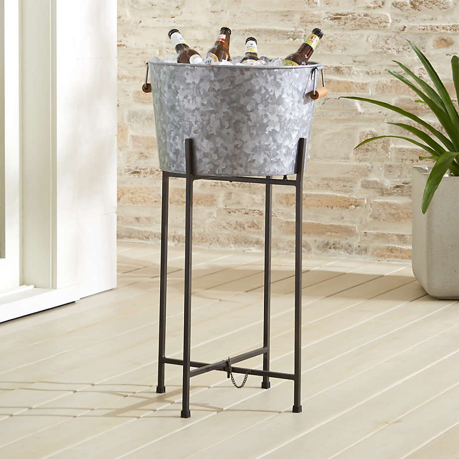 Beverage Tub with Black Stand