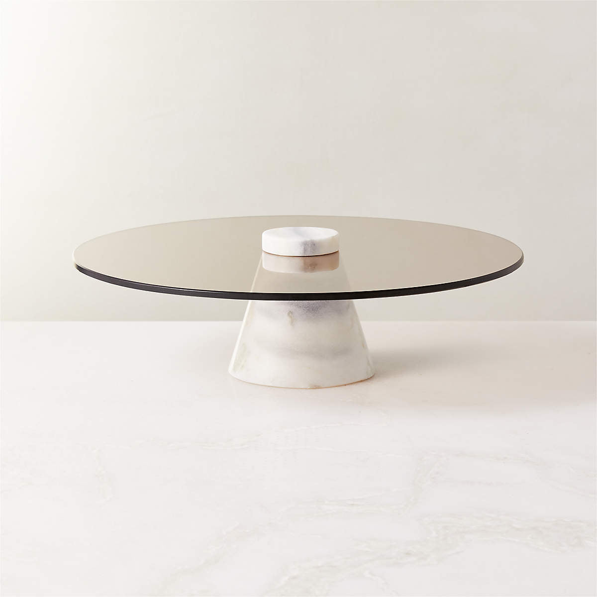 Glass and Onyx Cake Stand