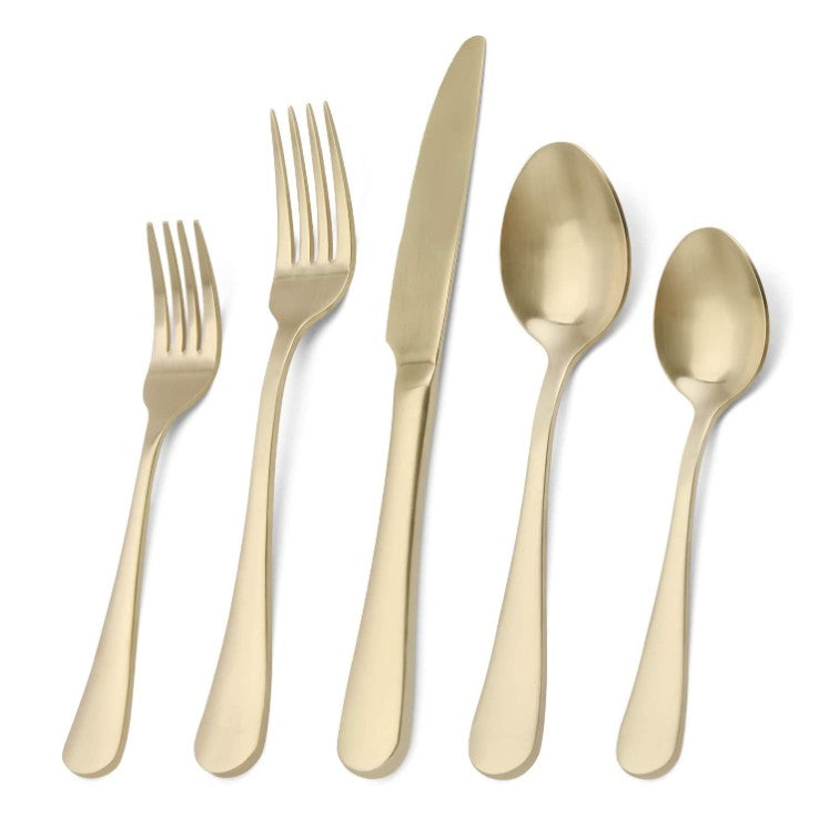 Matte Champagne Flatware