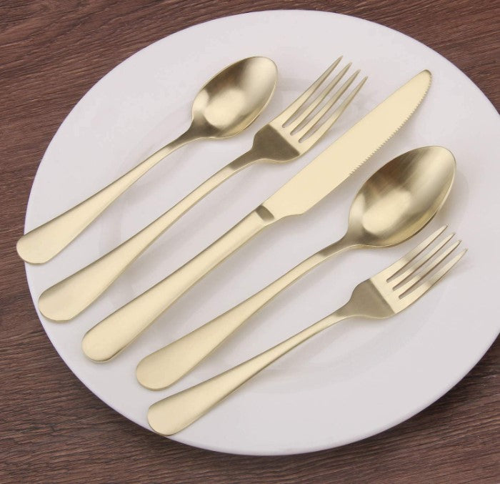 Matte Champagne Flatware