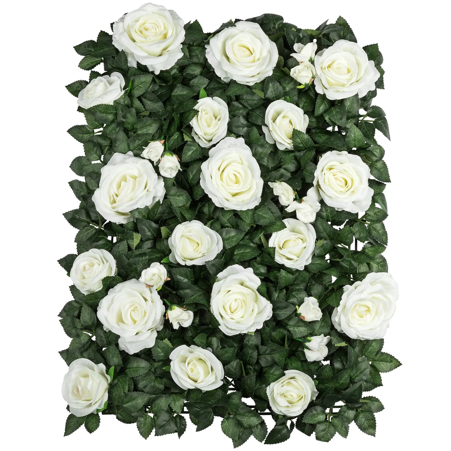White Rose Hedge Wall