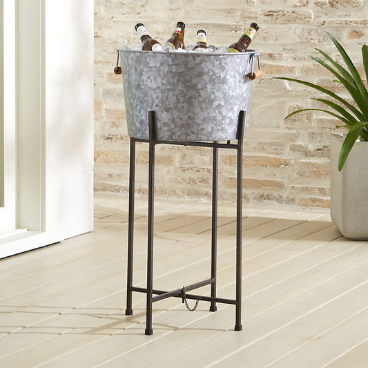 Beverage Tub with Black Stand