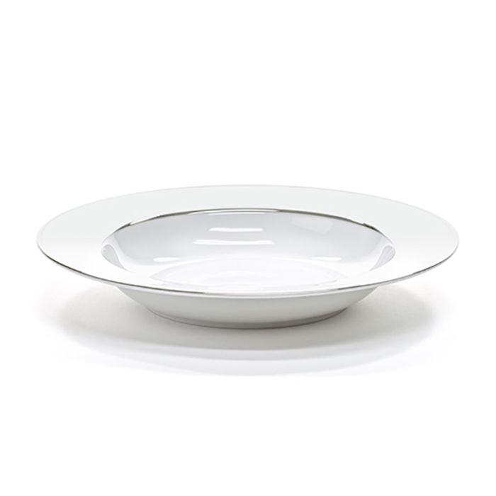 Rimmed Porcelain Plate